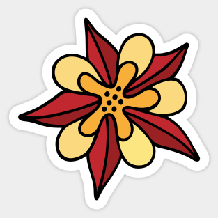 Aquilegia Sticker